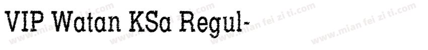 VIP Watan KSa Regul字体转换